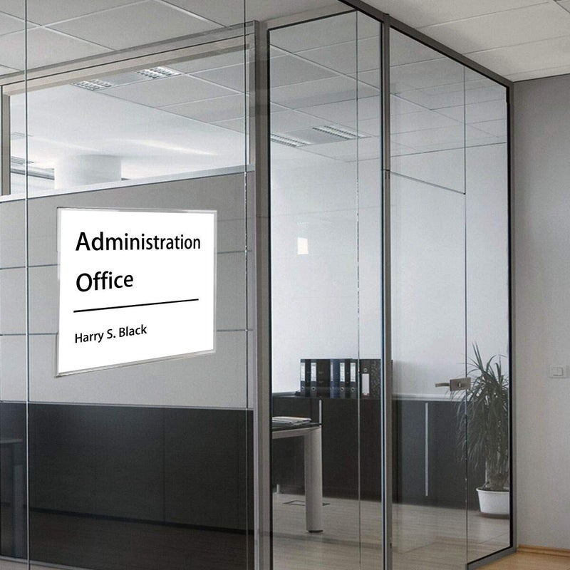 NIUBEE Acrylic Sign Holder 14x11 Inches Horizontal, Clear Plastic Wall Mount Sign Holder Poster Paper Holder with Double Sided Adhesive Tape for Office, Home, Store, Restaurant-No Drilling(6 Pack) - Image 5